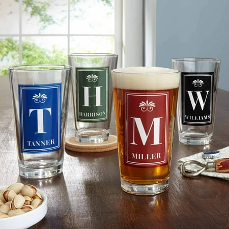 - Personalized Family Name Pub Glass
