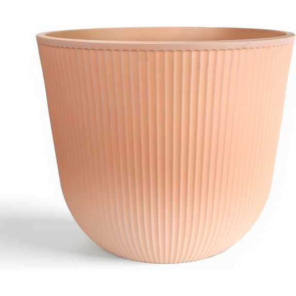 Round Large Planter Pot 17.5" Dia x 15.5" H with Drainage Hole, Terracotta, 1-Pack
