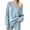 Light Blue #13, variant on Women's Off Shoulder Boat Neck Knit Sweater, Long Sleeve Oversized Loose Pullover Tops for Casual Daily Outfits M