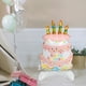 thumbnail image 3 of KAKOWELY Globo de pie con forma de pastel de feliz cumpleaños, globo para fiesta de cumpleaños con base, diseño de fiesta de cumpleaños, decoración de ambiente con globos, 3 of 5