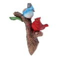 thumbnail image 2 of Escultura de Decoración del jardín CUTICAT Ornamento de pájaro Resina Azul rojo 25x11x27cm, 2 of 8