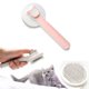 thumbnail image 1 of 1 cepillo rosa para perros/gatos, autolimpiante, para eliminar el pelo suelto de gatos y perros con pelo largo o corto. Elimina eficazmente el pelo suelto, la capa interna y los enredos., 1 of 5