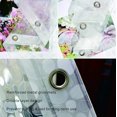 thumbnail image 3 of EVA Shower Curtain Liner with 12 Plastic Hooks, 72x72 Inch for Shower Stall & Bathtubs, 3D Pebble Bathroom Curtains, Odorless & Non Toxic, Semi-Transparent, 3 of 4