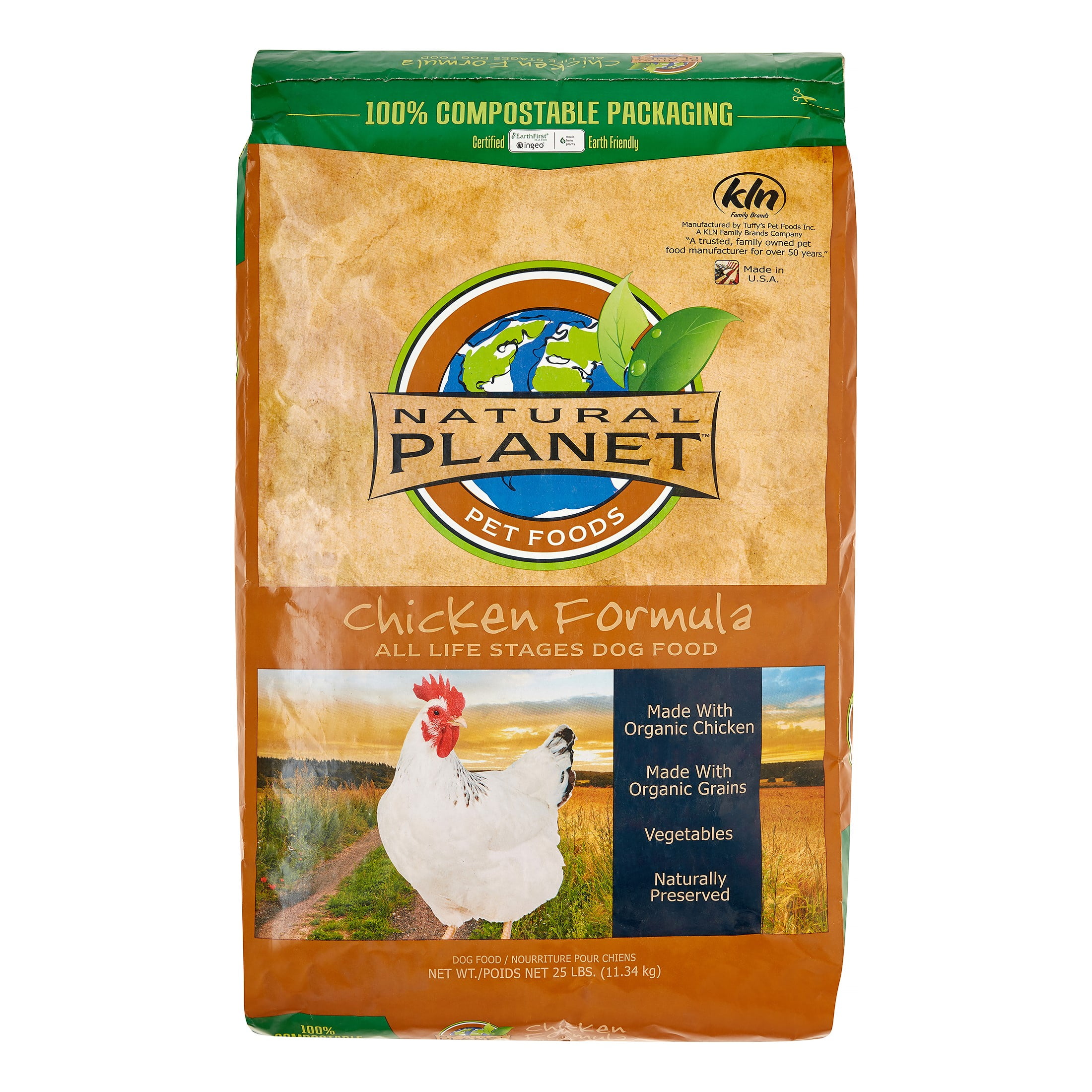 Natural Organics Chicken Dry Dog Food, 25 Lb