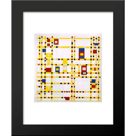 Broadway Boogie Woogie 20x24 Framed Art Print by Mondrian, Piet