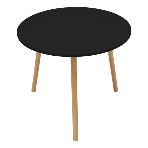 Mesa de Centro Redonda Trípode Negra 80 cm Ideen