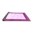 thumbnail image 2 of Ahgly Company Indoor Round Abstract Purple Contemporary Area Rugs, 4' Round, 2 of 4