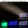 thumbnail image 4 of Jacmui Matrix Blinder Led Stage Lights 10-Count 80W RGBW Beam Strobe, 4 of 7