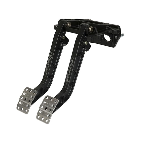 Wilwood 340-14361 Adjustable Dual Pedal, Tandem Cylinder Brake/Clutch, Reverse Swing Mount, 7.00:1