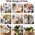 thumbnail image 3 of Lavabo multifuncional de acero inoxidable, nuevo juego de colador, centrifugador para ensalada, colador para lavar frutas, verduras y arroz, cuenco para cesta, 3 of 5