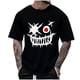 thumbnail image 1 of Camisetas de Cuello de la Tripulación de los Hombres de Poliéster Impreso en Seco Rápido, Cuello Redondo de Corte 3D para Gimnasio, Carrera, Ciclismo Y Ocasional, 1 of 4