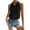 Black, variant on Women'S Satin Sleeveless Blouse Spring Top Casual Office Solid Color Shirt Elegant Feminine Chic White S