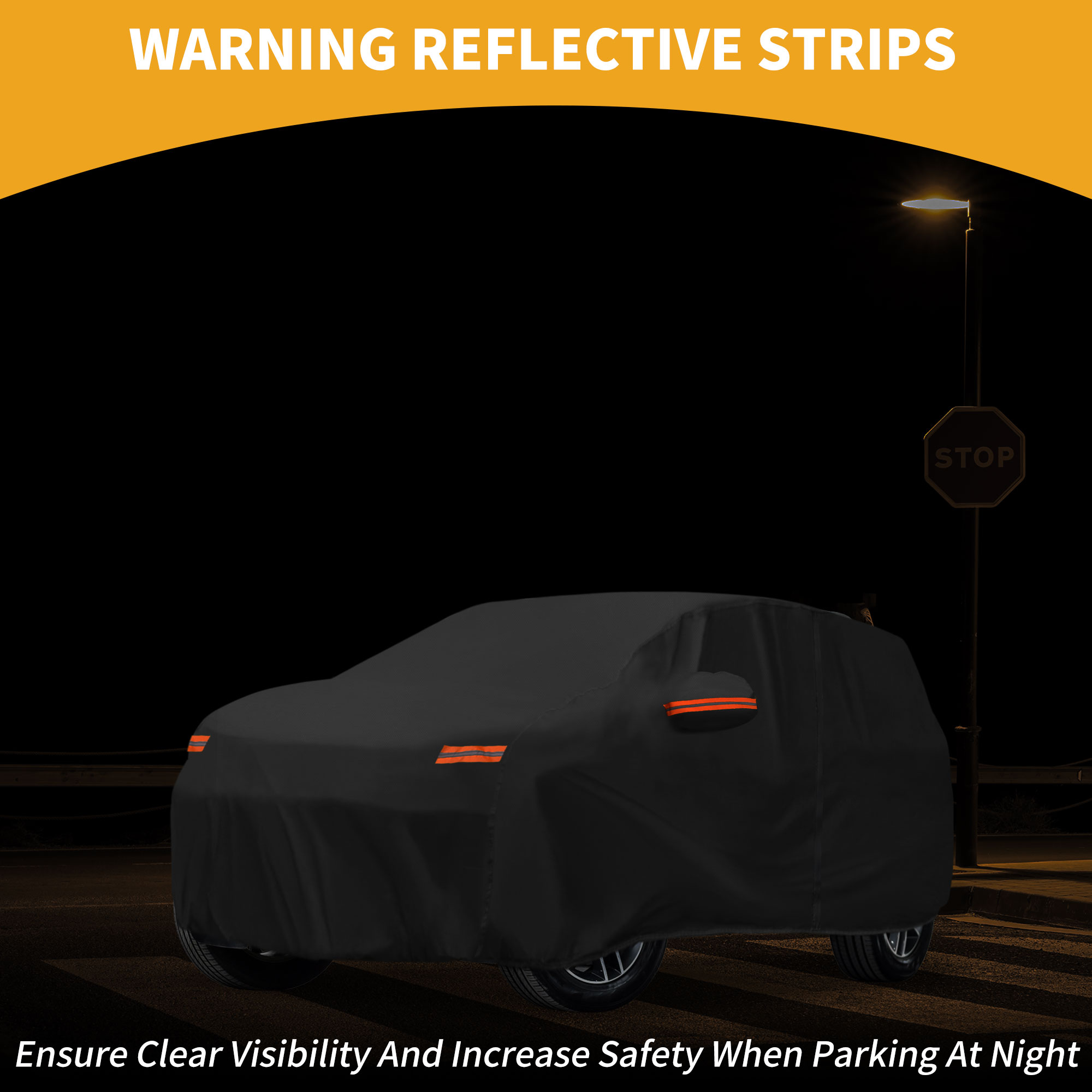 Unique Bargains Durable Waterproof Car Cover Black ["for Honda Pilot"]