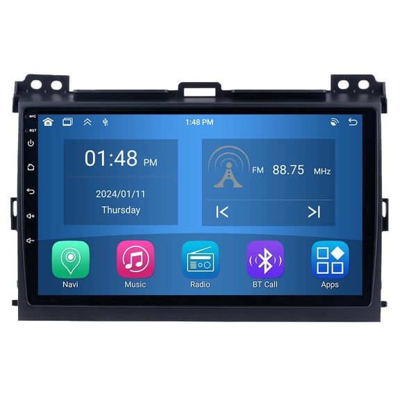 RoverOne 4 64GB Car Stereo CarPlay GPS Navigation Bluetooth for Toyota Land Cruiser Prado 120 3 2002-2009 Android Touch Screen Player