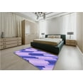 thumbnail image 4 of Ahgly Company Indoor Square Patterned Mauve Purple Area Rugs, 4' Square, 4 of 6