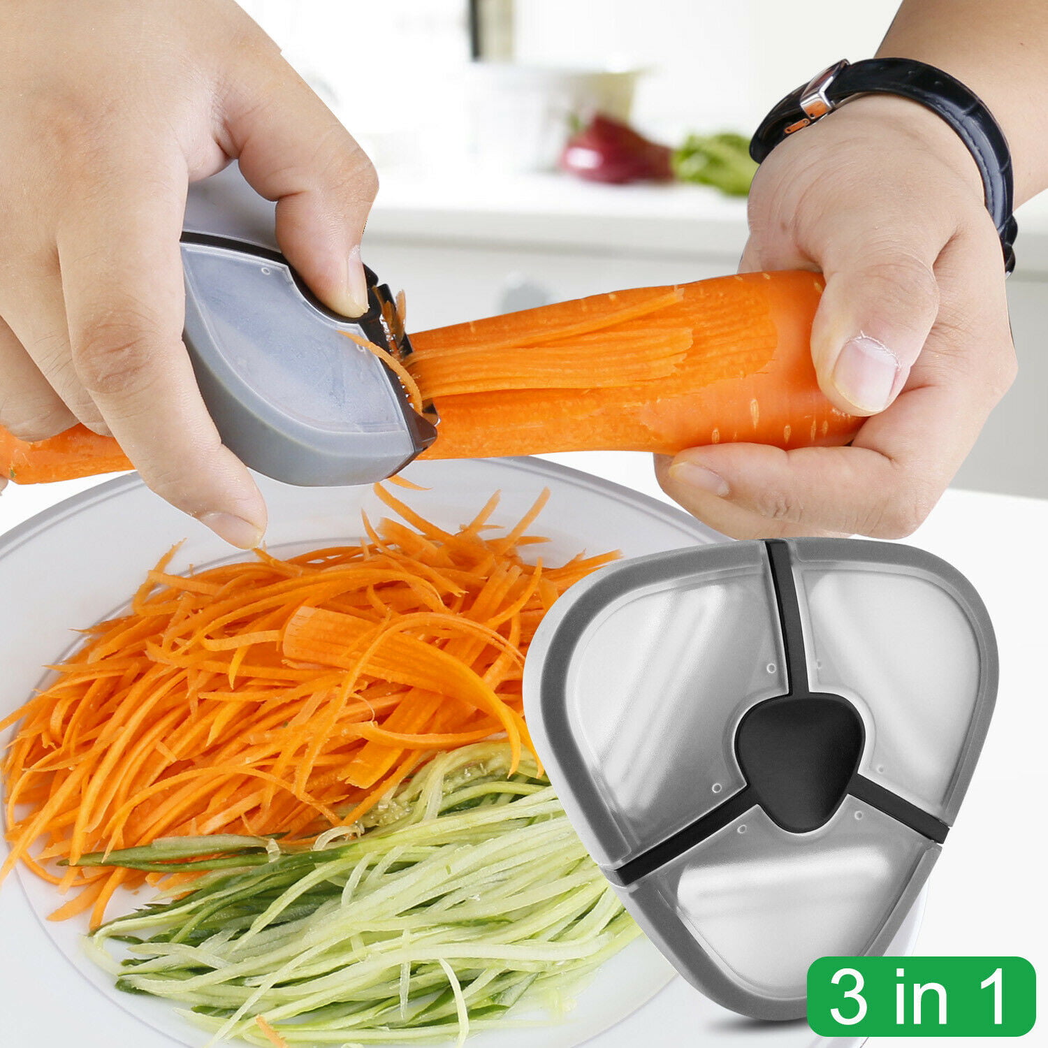 Stainless Steel Potato Peeler Carrot Grater Fruit Serrated Vegetable Cutter Tool