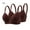 Brown BW40, variant on YLOMAY Womens Bra Womens Underwear Gathered Bras 2pc Solid Color Comfy Stylish Brassiere Ladies Loose Casual Wear Black 36