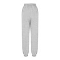 thumbnail image 4 of Stamzod Womens Trousers Fashion Solid Color Elastic Waist Drawstring Sweatpants Casual Loose Sports Exercise Pants for Women Gray M, 4 of 6
