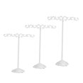 thumbnail image 1 of destyer 3x Fer T Bar Boucle d'Oreille Bijoux Présentoir Rack Balance Blanche, 1 of 9