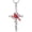 Cardinal, variant on Bee Necklace for Women 925 Sterling Silver Bee Cross Penadant Necklaces Double Bumble Necklace Birthday Christmas Day Jewelry Gifts for Women
