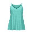 thumbnail image 4 of ibuvkizy Women's Summer Sexy Knit Tank Tops Loose Sleeveless Sweater Casual Sheer Ribbed Tops Tees, 4 of 8