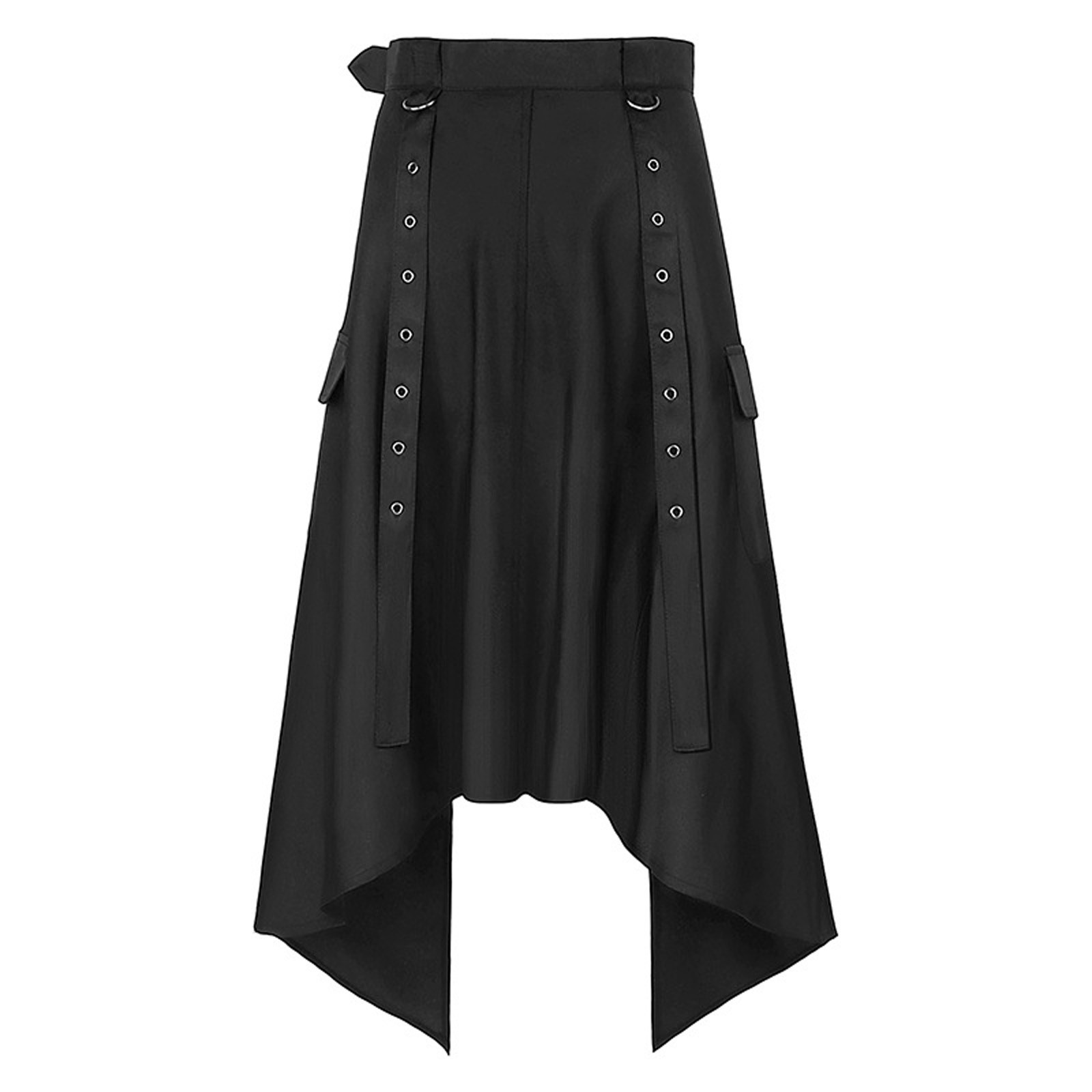 Chenyuanyuan 2024 Summer Black Men Skirts Punk Maxi Skirt Gothic Sexy ...