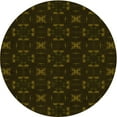 thumbnail image 1 of Ahgly Company Indoor Square Patterned Night Black Area Rugs, 3' Square, 1 of 6