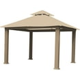 thumbnail image 1 of ACACIA 12' x 12' Aluminum Frame with OutDura Soft Top Gazebo in Linen, 1 of 13