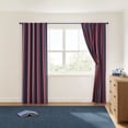 thumbnail image 2 of Mainstays Kids Red and Navy Blue Printed Blackout Rod Pocket with Back Tabs Single Curtain Panel, Set of 1, 38" W x 84" L, 2 of 8