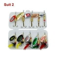thumbnail image 1 of 10 señuelos de pesca Spinnerbait para lubina, trucha, salmón, lucioperca, duros, 1 of 8