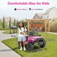 thumbnail image 5 of FUNTOK 24V 2 Seater Electric Ride on Toys for Big Kids w/ 20 " Large Seat, 4 x 200W Motors, 2WD/4WD Switchable Ride on UTV Dump Truck w/ Dump Bed, Remote Control, LED Lights, Bluetooth & Music, 5 of 8