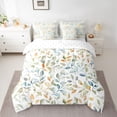 thumbnail image 2 of Manfei Boys Girls Tree Leaves Bedding Comforter Set 7pcs,Botanical Plants Queen Bedding Sets Super Cozy,Abstract Gradient Queen Sheet Sets,Luxury Bedroom Decor,Reversible, 2 of 8