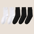 thumbnail image 2 of Kaondbfi Socks for Women 10PCS Fashion Cotton Socks Autumn and Winter Sweat Absorbent Breathable Warm Ladies Solid Color Pile Socks Short Socks, 2 of 4