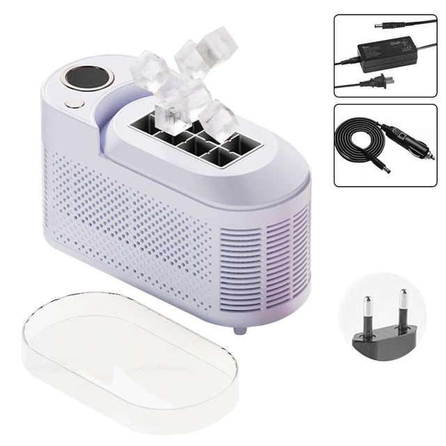 SHANGYU Ice Maker Countertop, Personal Countertop Ice Maker, Self-Cleaning Ice Cube Makers with Basket and Tweezer, Portable Ice Maker Machine With Dual Ice Modes, for Home, Kitchen, Camping, RV