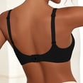 thumbnail image 3 of Qgtaibl Women's No Underwire Invisible Bra Adjustable Wide Straps Smooth Molded Cups Seamless Bras 2-Hook Back Closure Soft Daily Bralette Black L, 3 of 4