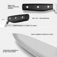 thumbnail image 3 of Juego de bloques de cuchillos de cocina Hecef 14 piezas acero inoxidable alto contenido de carbono 6 cuchillos para carne, 3 of 7