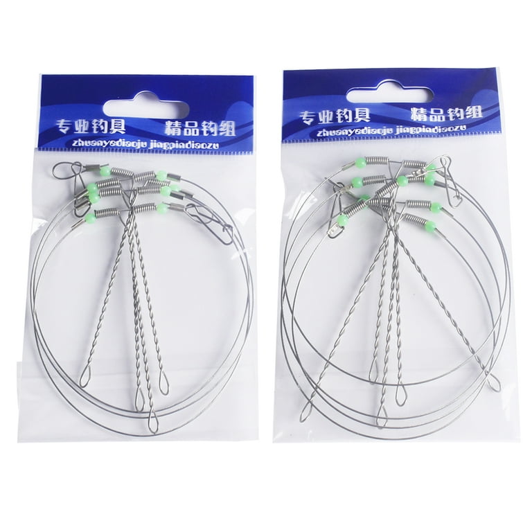 Stainless Steel Fishing Rigs Wire Leader Rope Line Swivel String Hooks  Balance Bracket Fishing Tackle Accessorie 