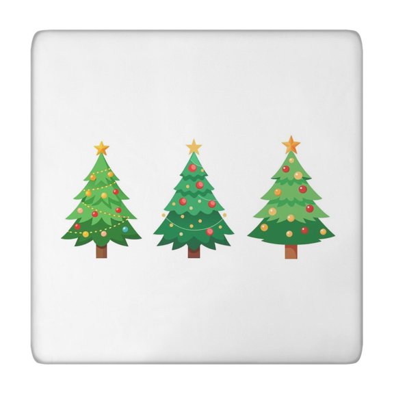 Holiday Gathering Table Cover with Christmas Design, 34x34 Square Format, Elastic Spandex Construction Resists Wrinkles During Extended Use