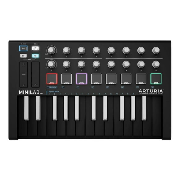Arturia MiniLab MKII - driver MIDI invertido, color negro