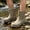 Grey, variant on Mens Rain Boots Short Ankle Non Easy On Waterproof Boots Rain Boots For Men Flexible Rubber Sole Cushioned Durable Garden Footwear US :7.5