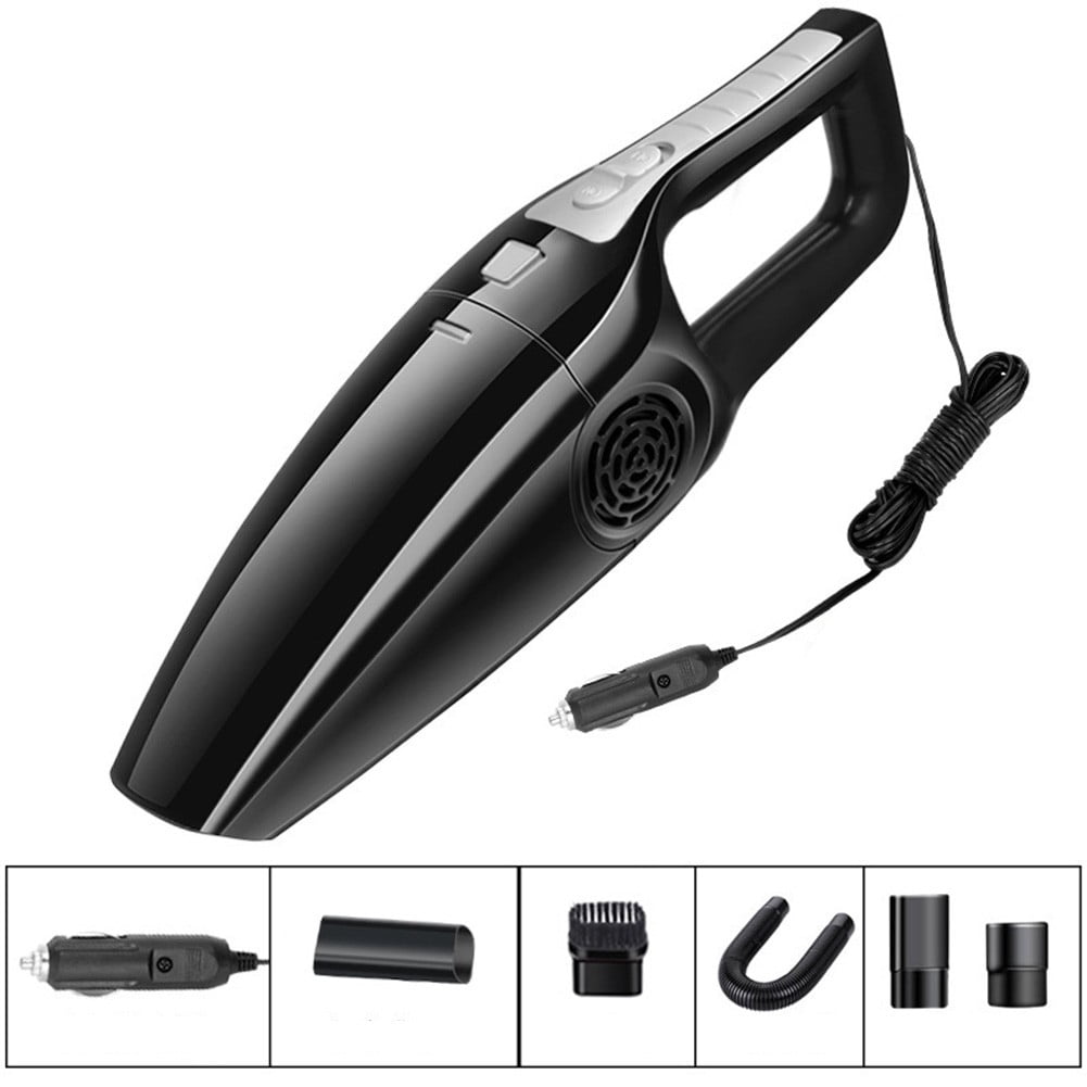 12V120W Suction Car Vacuum Cleaner Wet And Dry Dual Use Powerful Handheld Vacuum Black Fangkenuo