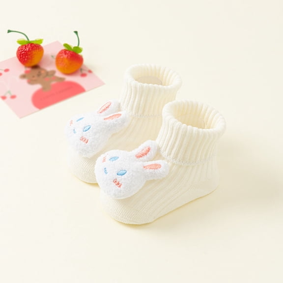 Sunbona Baby Socks For Soft Cute Cartoon Animal Design Socks For Boys Girls Toddlers Comfortable Breathable Everyday Wear