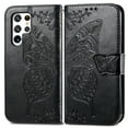 thumbnail image 2 of Samsung Galaxy S22 Ultra 5G Case, Dteck PU Leather Butterfly Embossed Design Phone Case Flip Notebook Wallet Card Slot Holder Magnetic Stand Cover for Samsung Galaxy S22 Ultra 5G, Black, 2 of 8