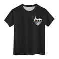 thumbnail image 1 of WEIYLL T-Shirts Graphiques pour Filles Manches Courtes Été Col Rond Ville Hauts de Sport Doux Imprimés pour 10-11 Ans, 1 of 6