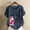 Marine Femmes Vêtements, variante sur Aubaines du Jour Liquidation Iumwxz Blouses Décontractées Coupe Ample Grande Taille Boutons Ornementaux Vêtements pour Femmes T-Shirt Graphique Floral Hauts Manches Courtes Col Rond T-Shirts pour Dames Tenue de Rue