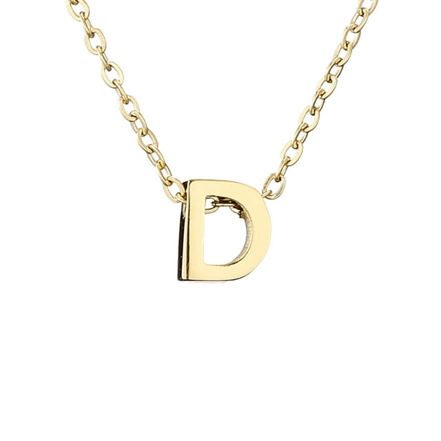 Delicado collar de oro para las mujeres lindo nombre de la letra gargantilla collares para niñas joyas
