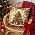 thumbnail image 3 of 2D Christmas Throw Pillow Cover, Xmas Pillow Case, Sofa Bedroom Home Holiday Decor, 17.71 in, 3 of 6