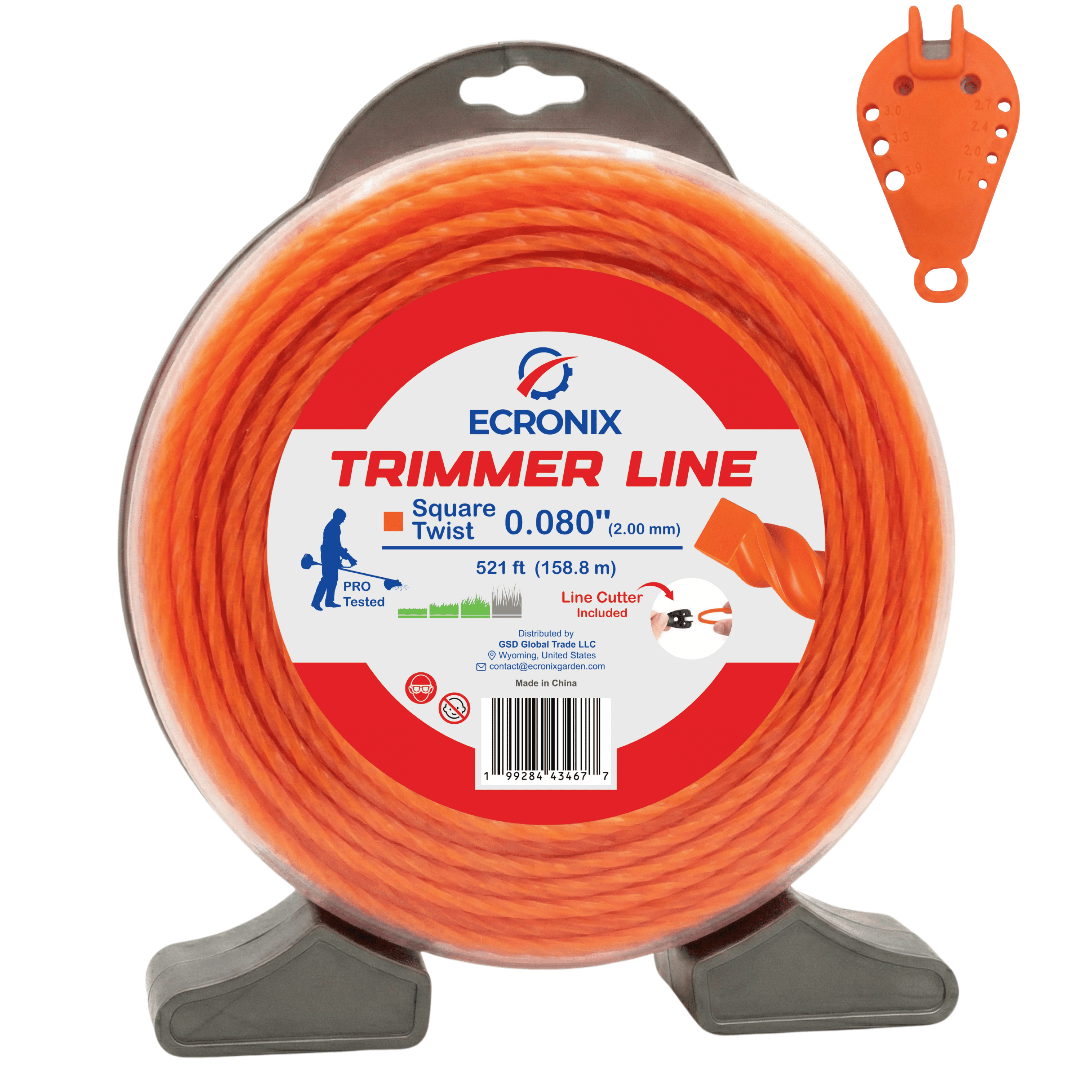 CLNIGUE 別売りも出来ます Greenworks, String Trimmer Spool, 0.065 in. Dual Line, 3-Pack