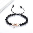 thumbnail image 5 of Infinity Cremation Urn Bracelet for Ashes - Stainless Steel Lava Stone Adjustable Memorial Bangle Loved Ones, 5 of 6