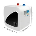 thumbnail image 3 of Electric Water Heater - 110 Volt 1500W 2.11Gallon Instant Hot Under Sink for Kitchen Washing Faucet（IPX4 Maximum Temperature 149℉）, White, 3 of 14